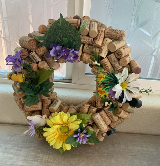 Handmade Spring Cork Wreath